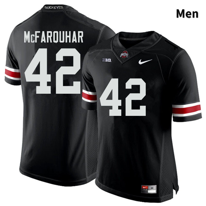Ohio State Buckeyes Lloyd McFarquhar Men's #42 Black Authentic Stitched College Football Jersey